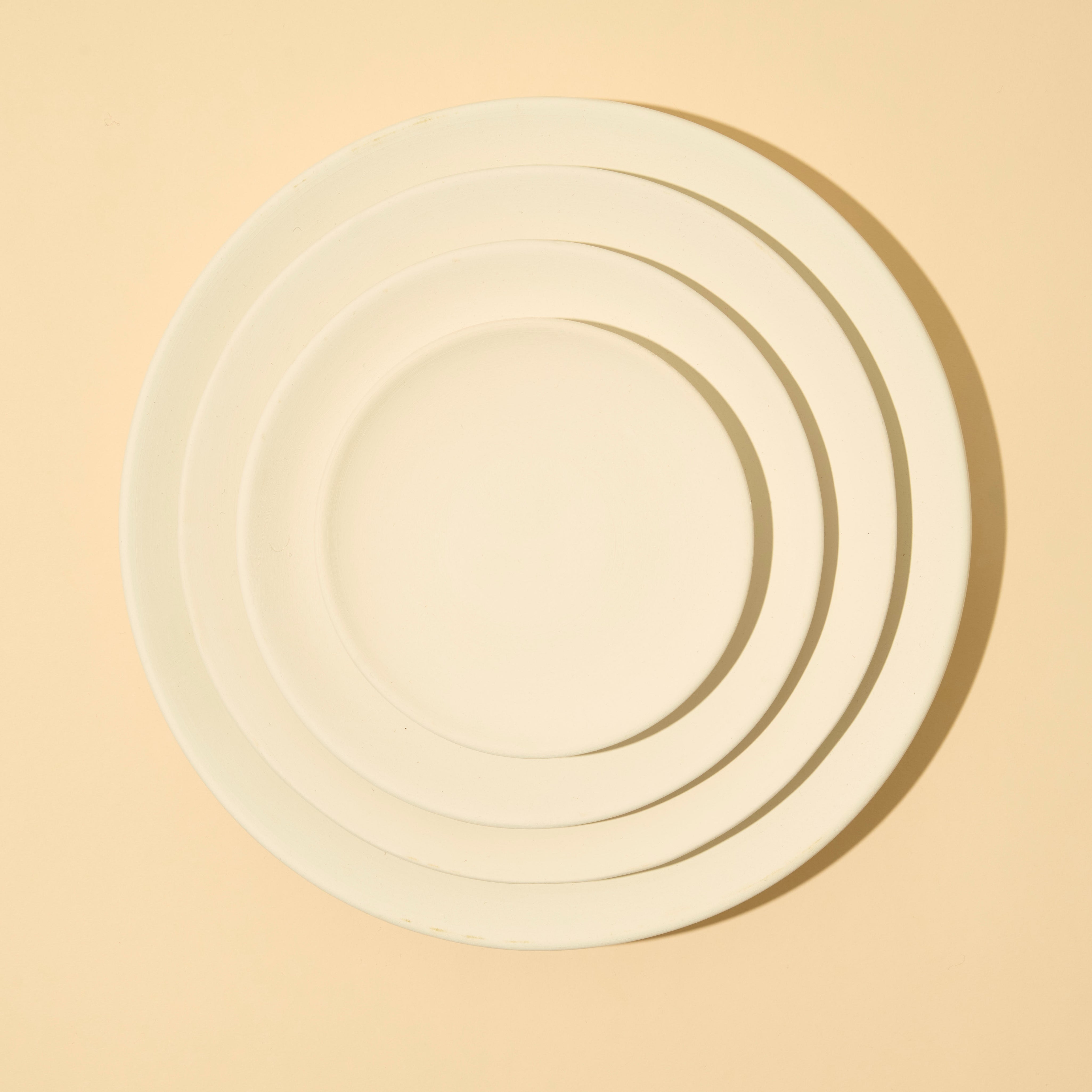 Klassisk tallerken uden kant